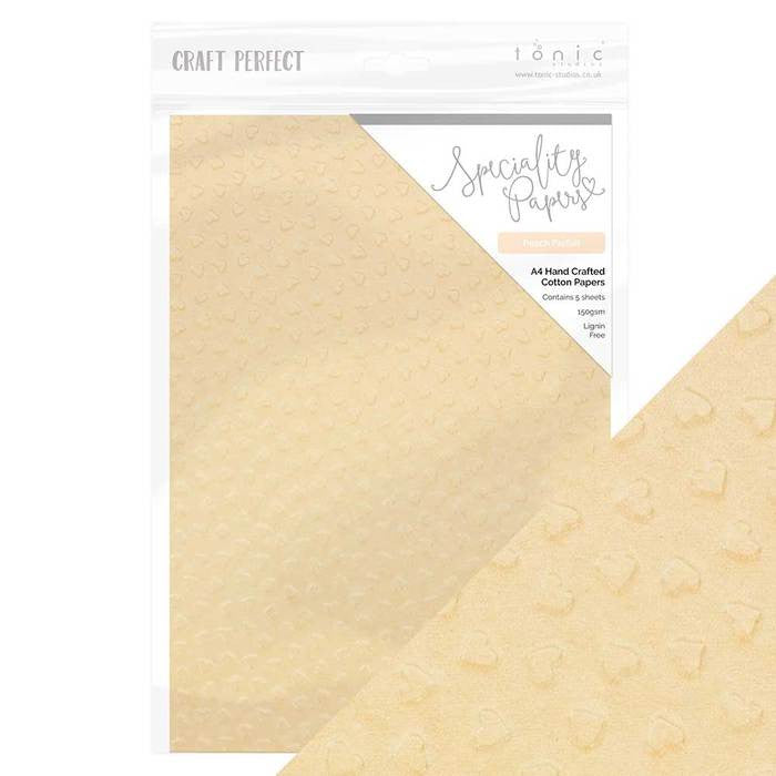 Tonic Craft Perfect Specialty Papers Handgemaakt katoen-perzikparfait